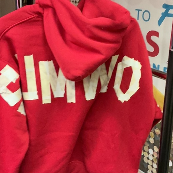 Red Hoodie with White Accents - Picture 3 of 3